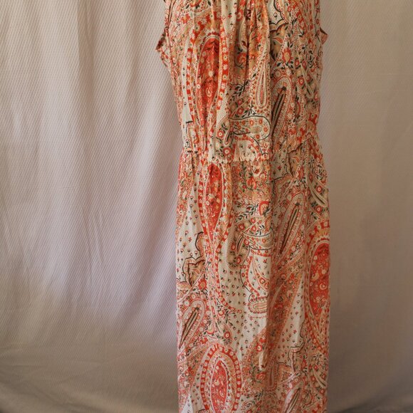 Old Navy Women’s Maxi Long Paisley Summer Sun Dress Size Large NWT's - Picture 5 of 16